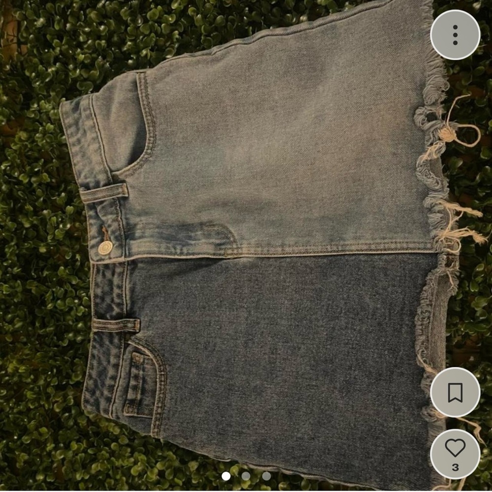 Womens size 24 pac sun brand cutoff denim mini skirt 🤍no flaws 🥀